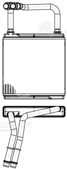 Радиатор отопителя для автомобилей MB E (W211) (02-)/CLS (C219) (04-)/CLS (C218) (10-)