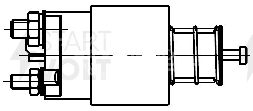 Реле втягивающее стартера для автомобилей Hyundai Getz (02-)/Kia Rio (05-) 1.4i