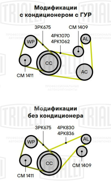 Ролик привод. ремня для автомобилей Nissan Note (04-)/Micra (02-) 1.0i/1.2i/1.4i [CR]/Almera N15 (95-) 1.6i [GA16] (натяжной) генератора (CM 1409)