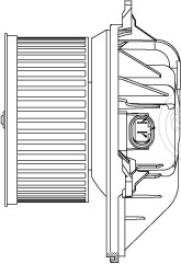Электровентилятор отопителя для автомобилей Renault Megane/Scenic I (95-) A/C+