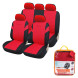 Чехлы для сидений универсал. &quot;RS-4k+&quot;, передн./задн.(9 предм.), велюр, черн./красн.