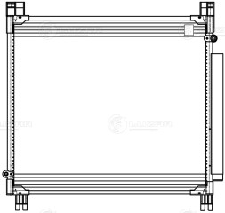 Радиатор кондиционера для автомобилей Toyota Hilux (15-) 2.4TD/2.8TD M/A