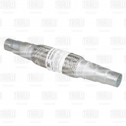 Переходник ступенчатый 40/45/50 L=400 с виброкомпенсатором 45х200 (нержавеющая алюминизированная сталь)