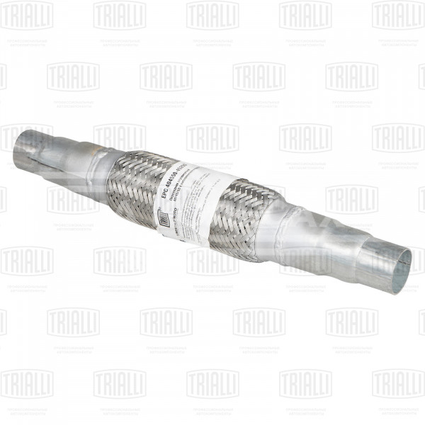 Переходник ступенчатый 40/45/50 L=400 с виброкомпенсатором 45х200 (нержавеющая алюминизированная сталь)