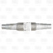 Переходник ступенчатый 40/45/50 L=400 с виброкомпенсатором 45х200 (нержавеющая алюминизированная сталь)