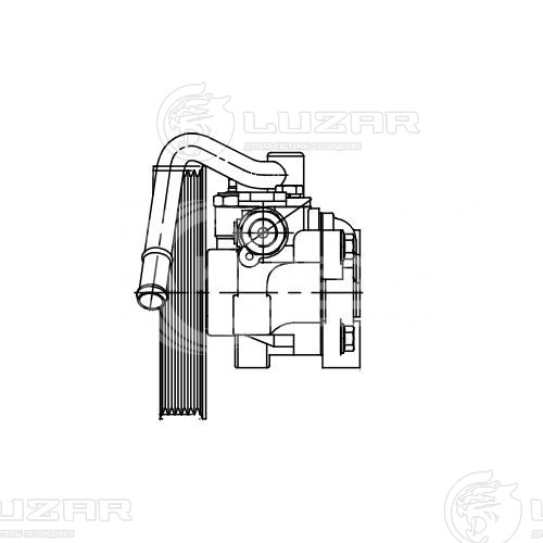 Насос ГУР для автомобилей Hyundai Solaris (11-)/Kia Rio (11-) 1.4i/1.6i