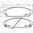 Колодки тормозные дисковые передние для автомобилей Jeep Grand Cherokee III (04-)