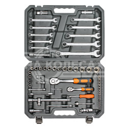 Набор инструментов универсальный 59пр. (головки 1/2", 1/4") кейс