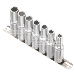 Набор головок торцевых 1/2" DR шестигранных 7пр.  глубоких (8,9,10,11,12,13,14мм)