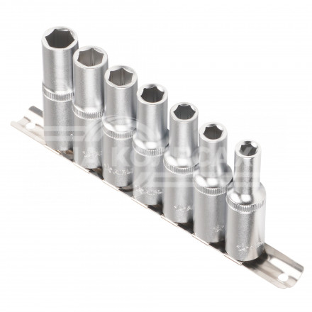 Набор головок торцевых 1/2&quot; DR шестигранных 7пр.  глубоких (8,9,10,11,12,13,14мм)