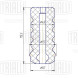 Буфер (отбойник) хода сжатия заднего амортизатора для автомобиля Лада Largus (12-)/X-Ray (15-)/Renault Logan (04-)/Duster (10-)