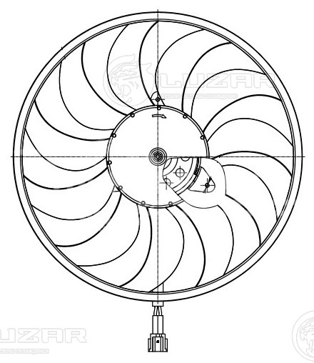 Электровентилятор охлаждения для автомобилей Nissan X-Trail (T31) (07-)/Teana (08-)/Murano (08-) (без кожуха)