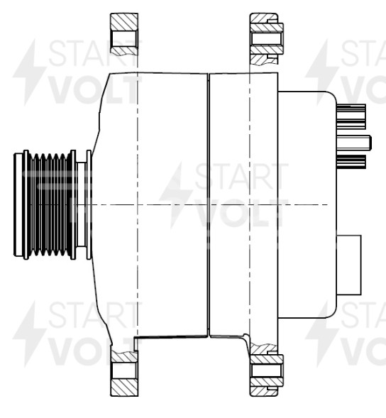 Генератор для автомобилей Renault Duster (10-) 1.5dCi 150A