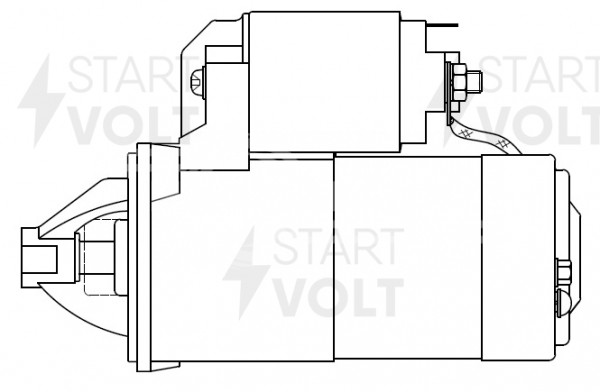 Стартер для автомобилей Hyundai Sonata III (93-)/Mitsubishi Space Wagon (92-) 1.8i/2.0i 1,4кВт