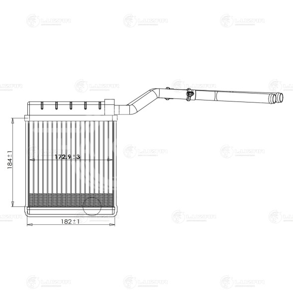 Радиатор отопителя для автомобилей Focus II (05-)/C-Max (03-)