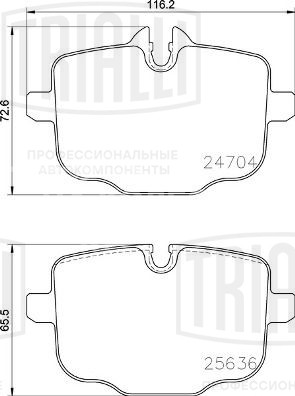 Колодки тормозные дисковые задние для автомобилей BMW 5 (F10) (10-) / X3 (G01-) / X5 (G05) (в комплекте с датчиком)