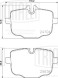 Колодки тормозные дисковые задние для автомобилей BMW 5 (F10) (10-) / X3 (G01-) / X5 (G05) (в комплекте с датчиком)