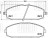 Колодки тормозные дисковые передние для автомобилей Nissan Patrol (97-) (PF 4304)