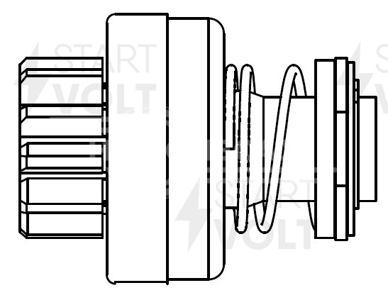Привод стартера (бендикс) для автомобилей ГАЗ ГАЗон Next с дв. ЯМЗ-534/536