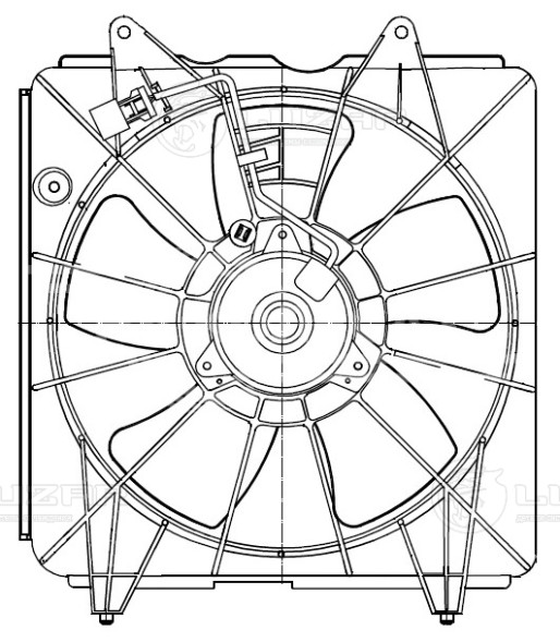 Электровентилятор кондиционера для автомобилей Honda CR-V III (06-) 2.4i (с кожухом)