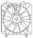 Электровентилятор кондиционера для автомобилей Honda CR-V III (06-) 2.4i (с кожухом)