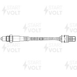 Датчик кислорода для автомобилей BMW 5 E60 (03-) 2.5i-4.8i 430 мм первый после катализатора