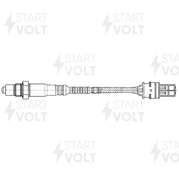Датчик кислорода для автомобилей BMW 5 E60 (03-) 2.5i-4.8i 430 мм первый после катализатора