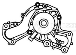 Насос водяной для автомобилей Mitsubishi Pajero (94-)/Pajero Sport (98-) 3.0i/3.5i/3.8i