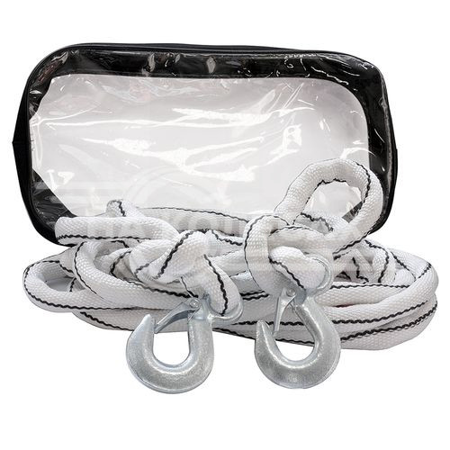 Трос "ПОЛЯРНИК" "веревка" 10 тн  2  скобы 14" в сумке КАПРОН длина 5 м