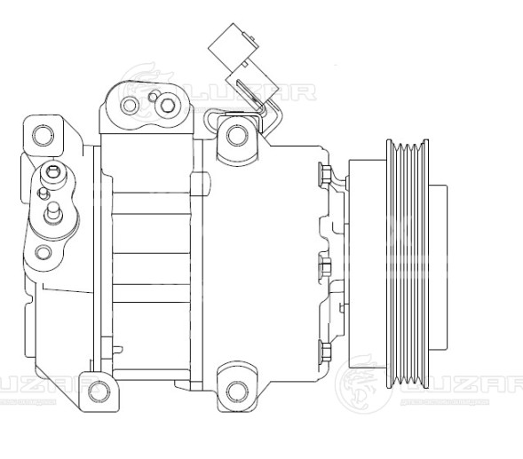 Компрессор кондиционера для автомобилей Rio II (05-)