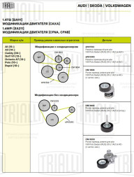 Ролик привод. ремня для автомобилей VW Polo Sedan (RUS) (10-)/Skoda Octavia A5 (04-)/Rapid (12) 1.4TSi/1.6FSi (опорный) (CM 1803)