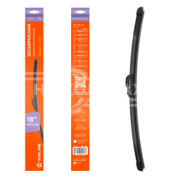 Щетка стеклоочистителя 450мм (18&quot;) бескаркасная, 1 адаптер (Hook 9x3, 9x4 mm - Крючок 9x3, 9x4 мм)