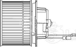 Элеткровентилятор отопителя для автомобилей Opel Vectra B (95-) A/C-