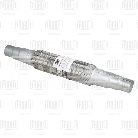 Переходник ступенчатый 40/45/50 L=450 с виброкомпенсатором 45х250 (нержавеющая алюминизированная сталь)