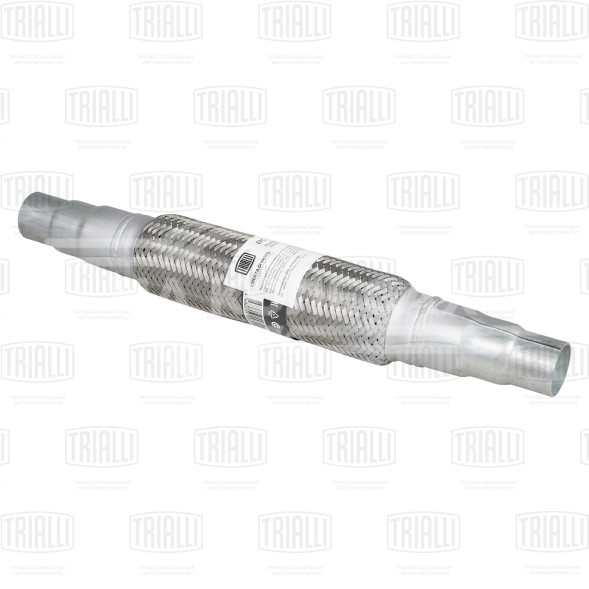 Переходник ступенчатый 40/45/50 L=450 с виброкомпенсатором 45х250 (нержавеющая алюминизированная сталь)
