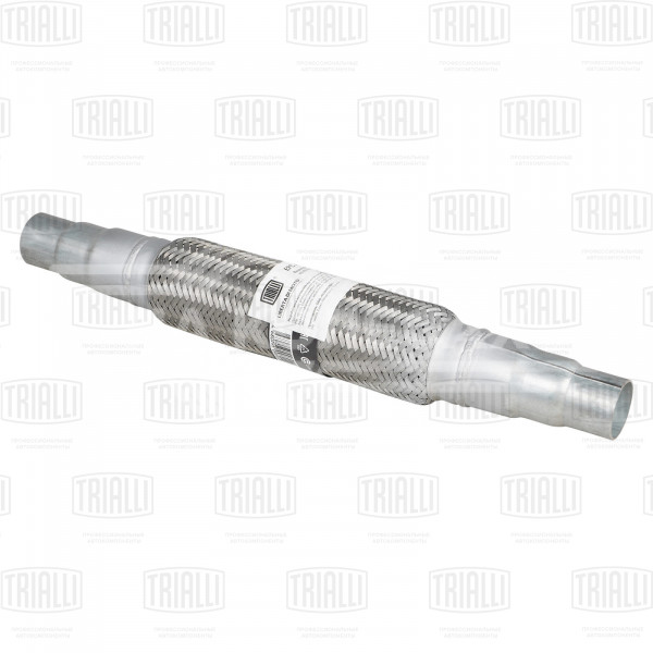 Переходник ступенчатый 40/45/50 L=450 с виброкомпенсатором 45х250 (нержавеющая алюминизированная сталь)