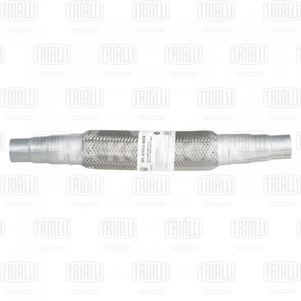 Переходник ступенчатый 40/45/50 L=450 с виброкомпенсатором 45х250 (нержавеющая алюминизированная сталь)
