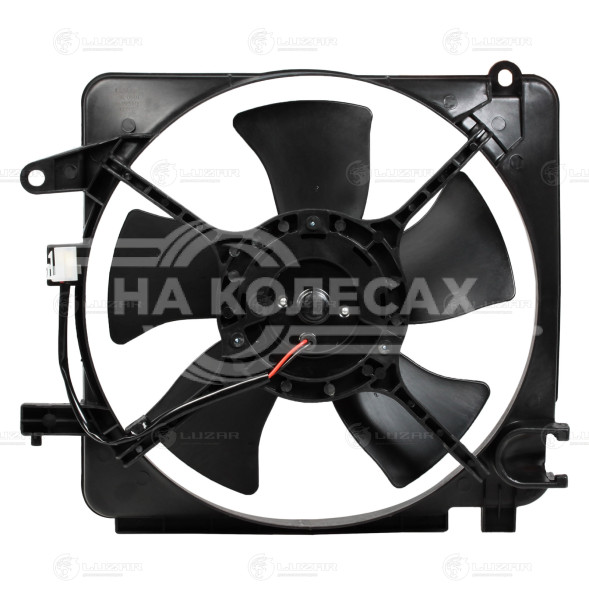 Электровентилятор охлаждения для автомобилей Chevrolet Spark M200 (05-) (с кожухом)