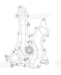 Насос водяной для автомобилей Mercedes-Benz E (W212) (09-)/ML (W166) (11-) 3.5i [M276]