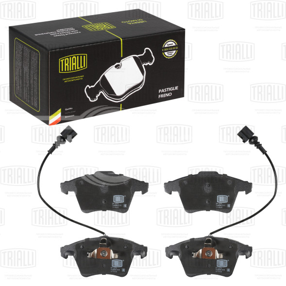 Колодки тормозные для автомобилей VW Touareg (02-) дисковые передние для тормозной системы Ate (в комплекте с двумя датчиками)