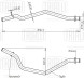 Труба выхлопная для автомобилей ГАЗ 2217 Соболь Евро-3 (алюминизированная сталь)