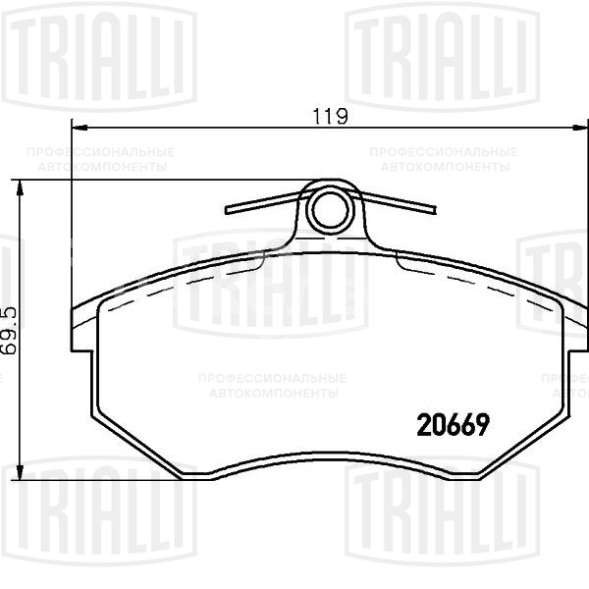 Колодки тормозные дисковые передние для автомобилей Chery Tiggo T11 (05-) / Tiggo FL (13-) 1.6i / Tiggo 3 (16-) 1.6i (в комплекте с двумя датчиками)