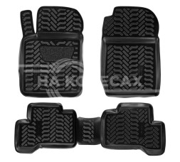 Ковры для Suzuki Grand Vitara (5 дв.) (05-, 12-), 4 шт., выс. борт, 3D с подпятником, ТЭП, черн.