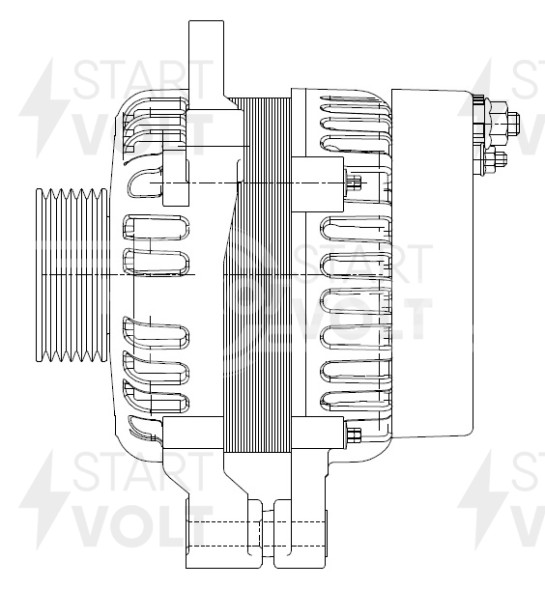 Генератор для автомобилей Chery Amulet A15 (08-)/Bonus (06-)/Very (06-) 1.5i 90A
