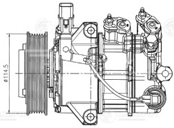 Компрессор кондиционера для автомобилей Optima IV (15-) 2.0i