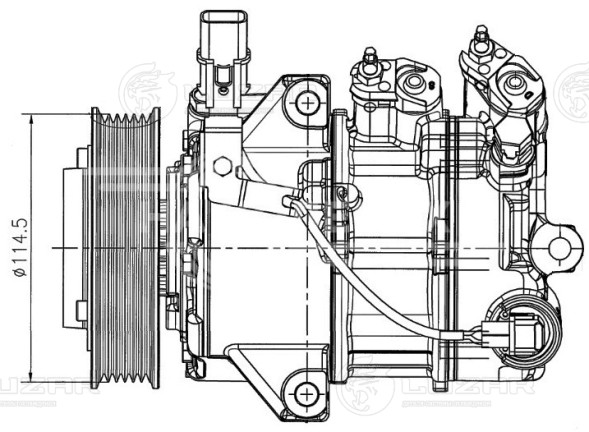 Компрессор кондиционера для автомобилей Optima IV (15-) 2.0i