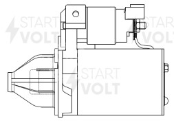 Стартер для автомобилей Hyundai Elantra (16-) 1.6i/Tucson (15-) 1.6TGDI (Z=10) 0,9кВт