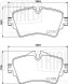 Колодки тормозные дисковые передние для автомобилей Mini Cooper S/SD (13-) / Clubman (14-) (в комплекте с датчиком)