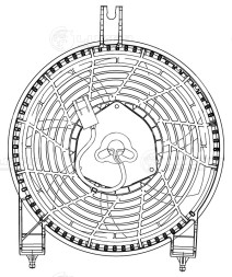 Электровентилятор кондиционера для автомобилей Toyota Land Cruiser 200 (07-)/Lexus LX 570 (07-) (с кожухом)