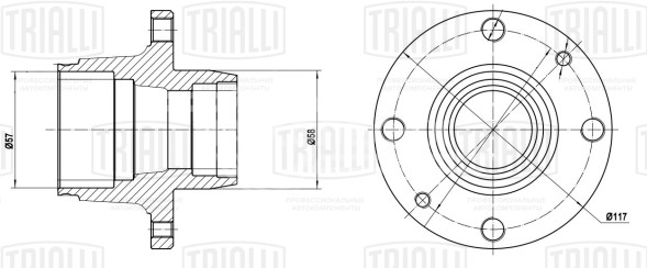 Ступица передняя для автомобиля Лада 2101